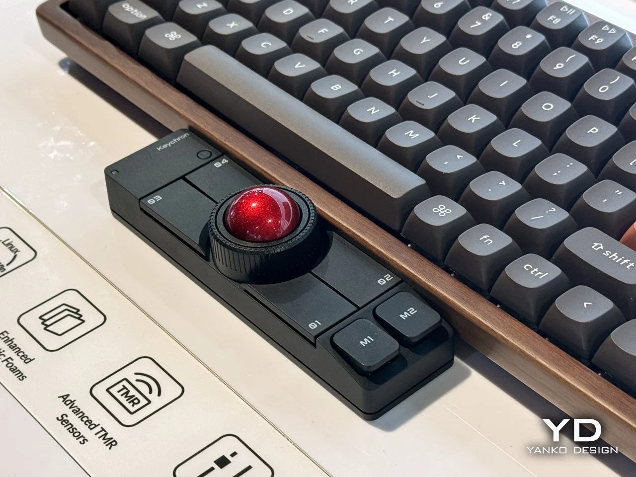 [開封済/未使用] Keychron Nape Pro オプションボール セット Keychron Nape Pro Trackball｜CES 2026 長條形鍵盤控制器實測分析